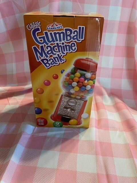 Glass Gumball Bank 9&quot;, Gumball Machine