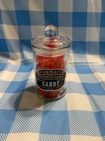 Old Fashioned Apothecary Jar Candy Sour Pucker Love Lips