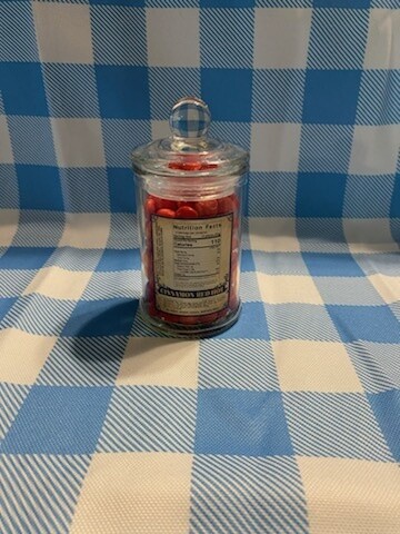 Old Fashioned Apothecary Jar Red Hots Nostalgic Candy