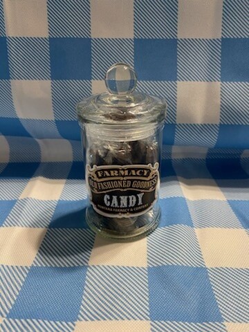 Old Fashioned Apothecary Root Beer Barrels Nostalgic Candy Jar