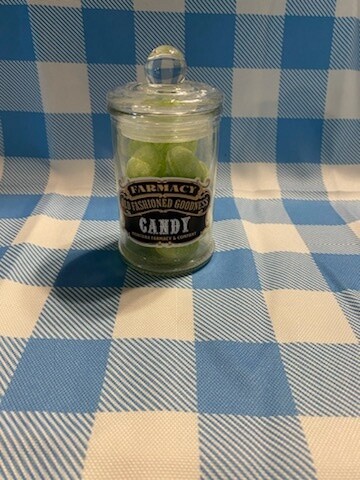 Apothecary Jar Green Apple Hard Candy Old Fashioned