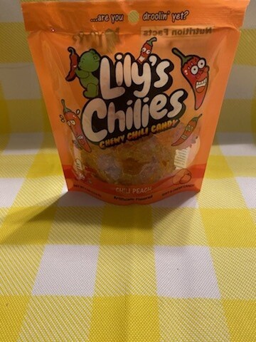 Lily&#39;s Chili Peach Bites 4 oz bag