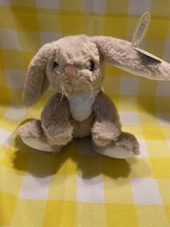 Lil&#39; Boomer the Taupe &amp; White Bunny
