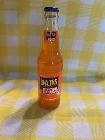 Dad&#39;s Soda Orange, 12 oz Glass Bottle