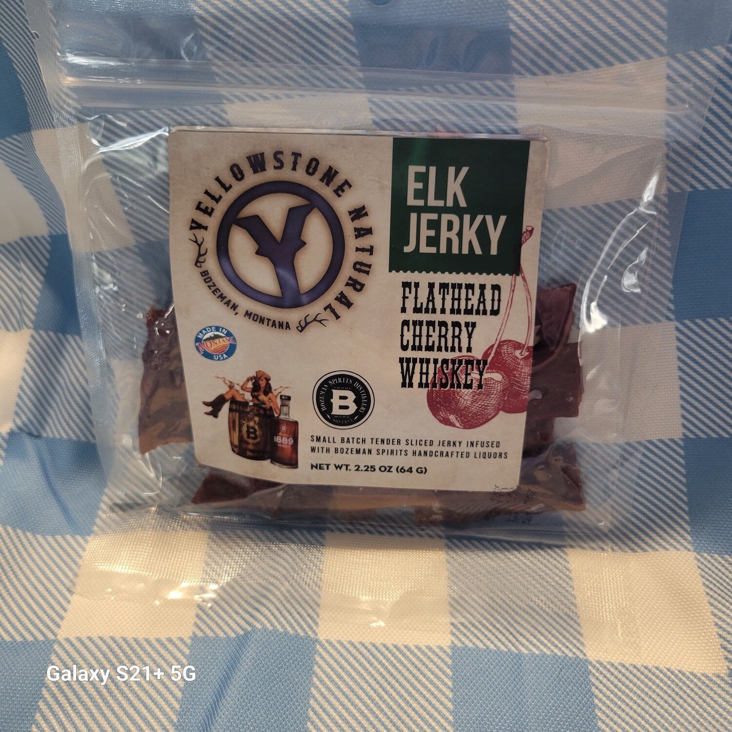 Yellowstone Elk Flathead Cherry Whiskey Jerky