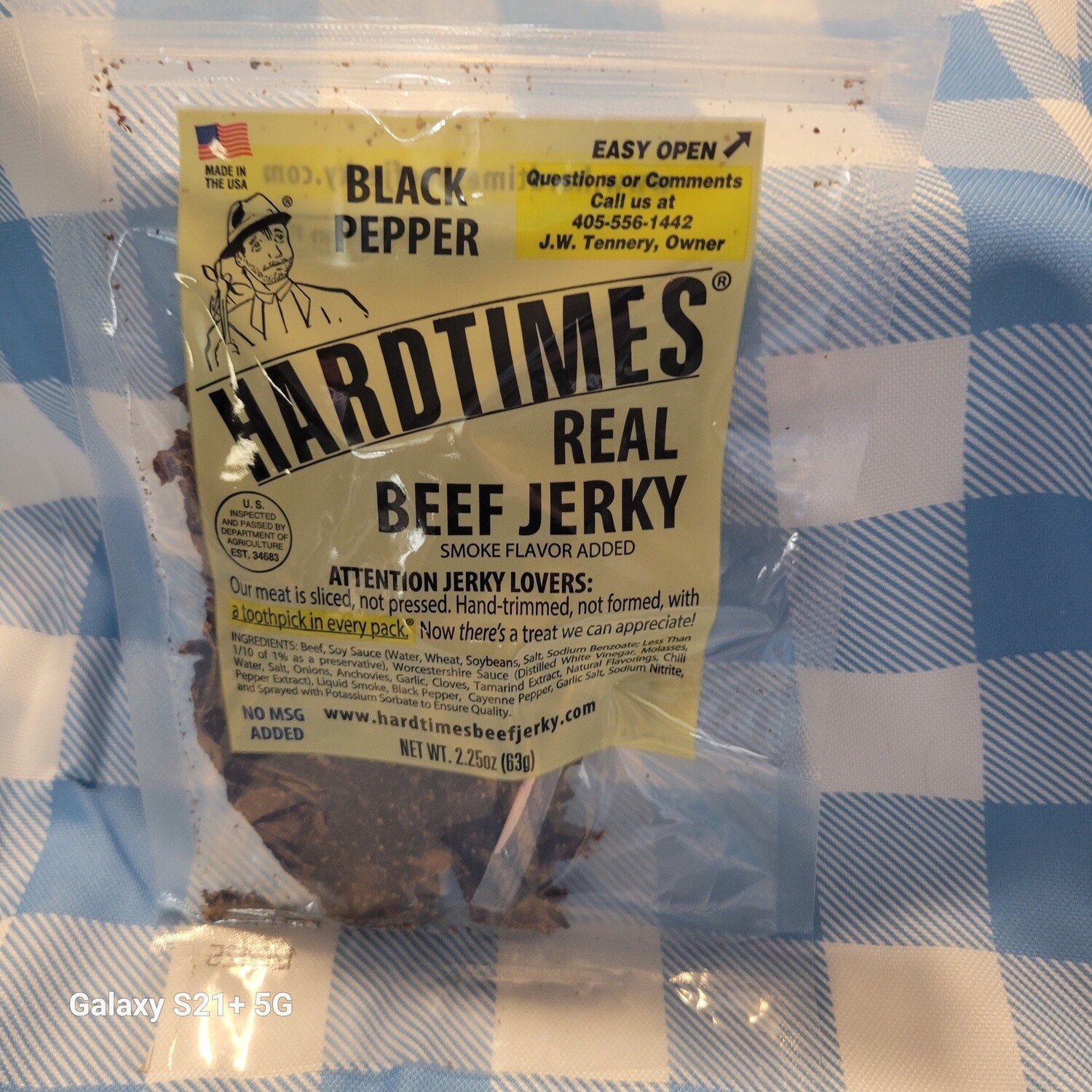 Hard Times Black Pepper Beef Jerky