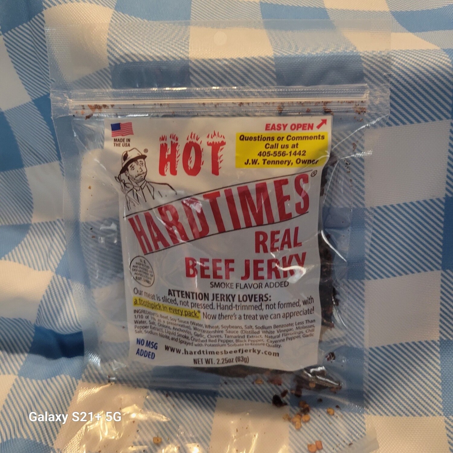 Hard Times Hot Beef Jerky