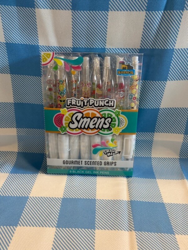 Fruit Punch Gel Smens Set of 8 - Scented Grip Pens