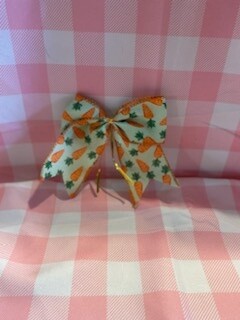 Easter 6 inch Carrot Bow