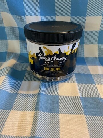 Chip Zel Pop 8 oz Canister - Chocolate Popcorn