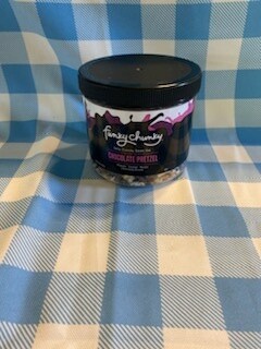 Chocolate Pretzel 8 oz Canister - Chocolate Popcorn