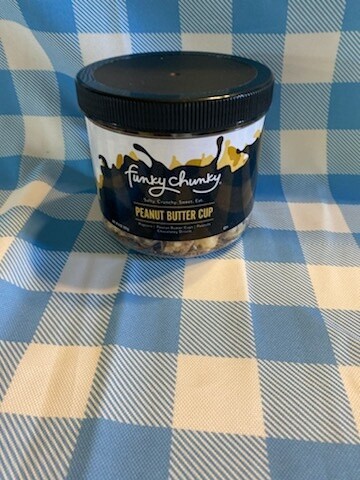 Peanut Butter Cup 8 oz Canister - Chocolate Popcorn