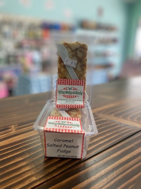 Caramel Salted Peanut Fudge