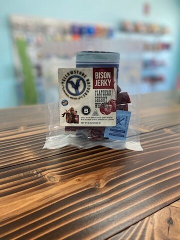 Yellowstone Bison Flathead Cherry Whiskey Jerky