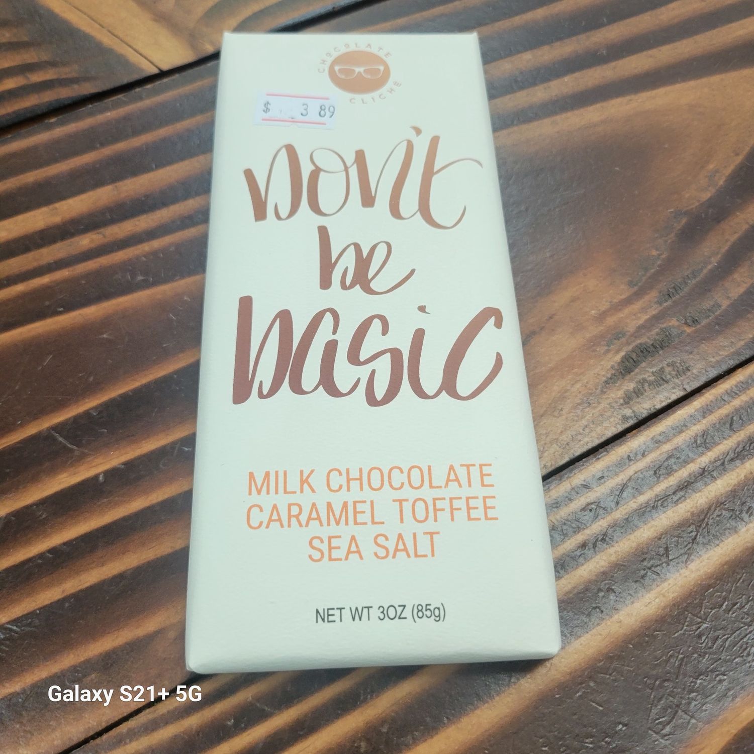 Don&#39;t Be Basic Milk Chocolate Toffee Pretzel Bar