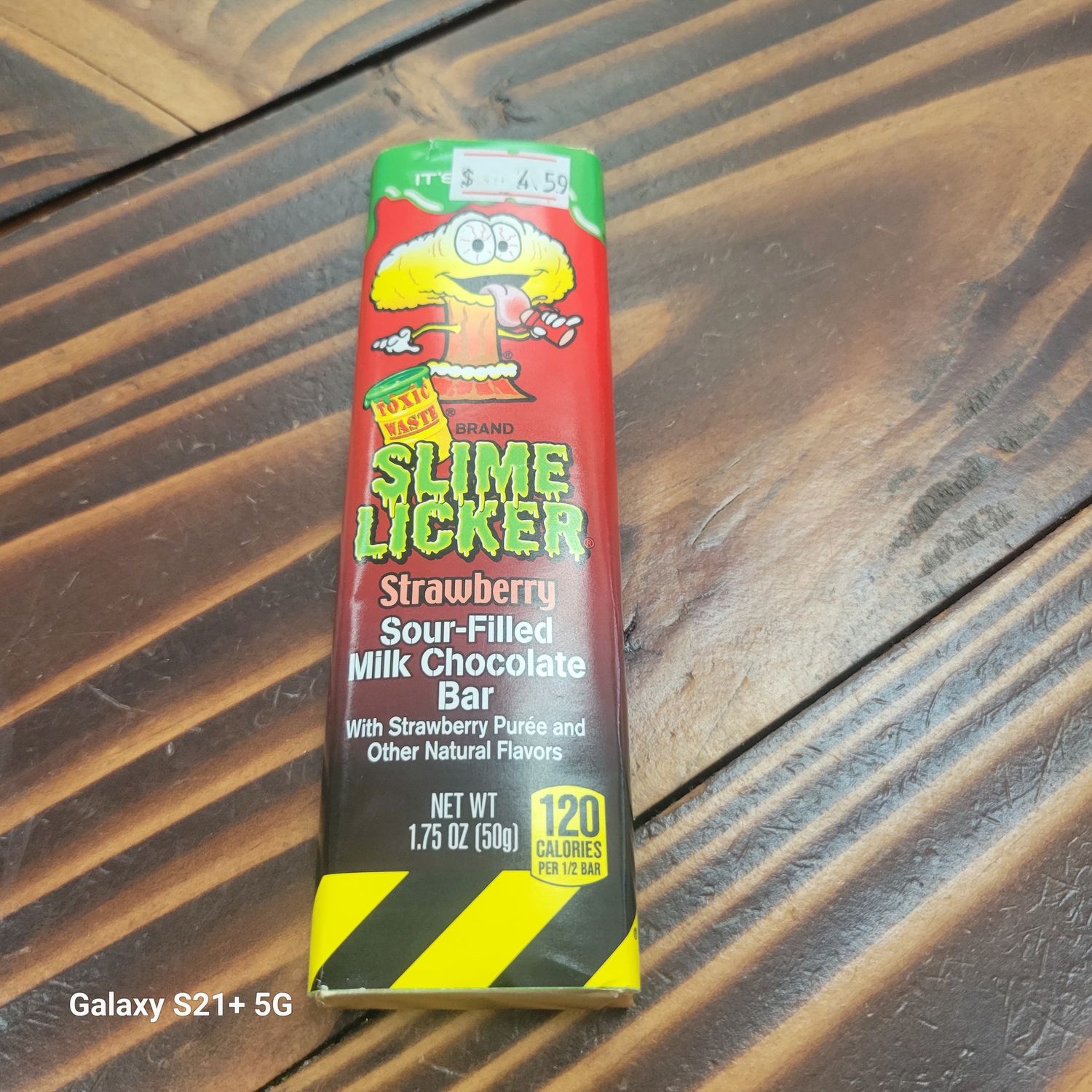 Slime Lickers Sour Filled Chocolate Bars Strawberry