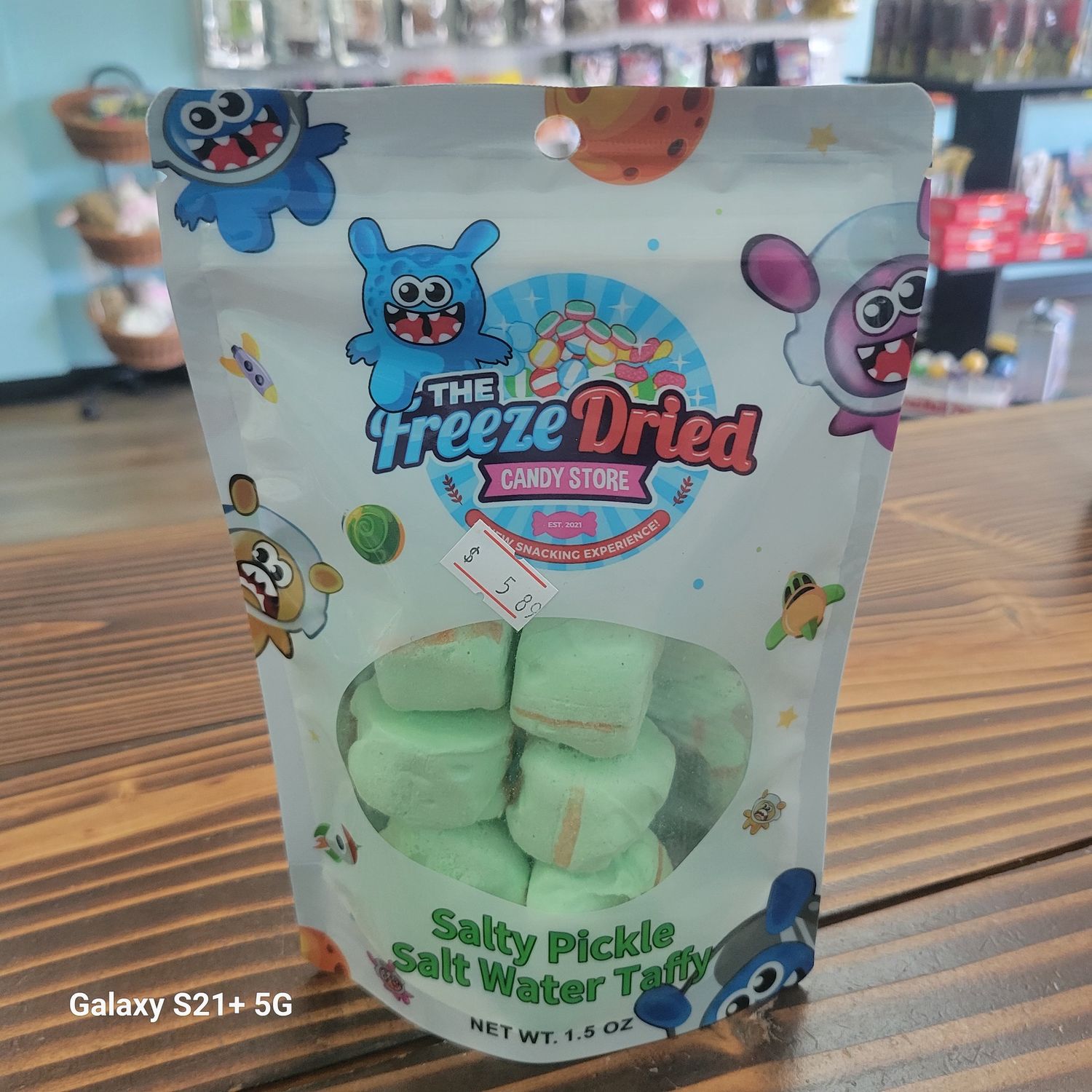 Freeze Dried Pickle Salt Water Taffy