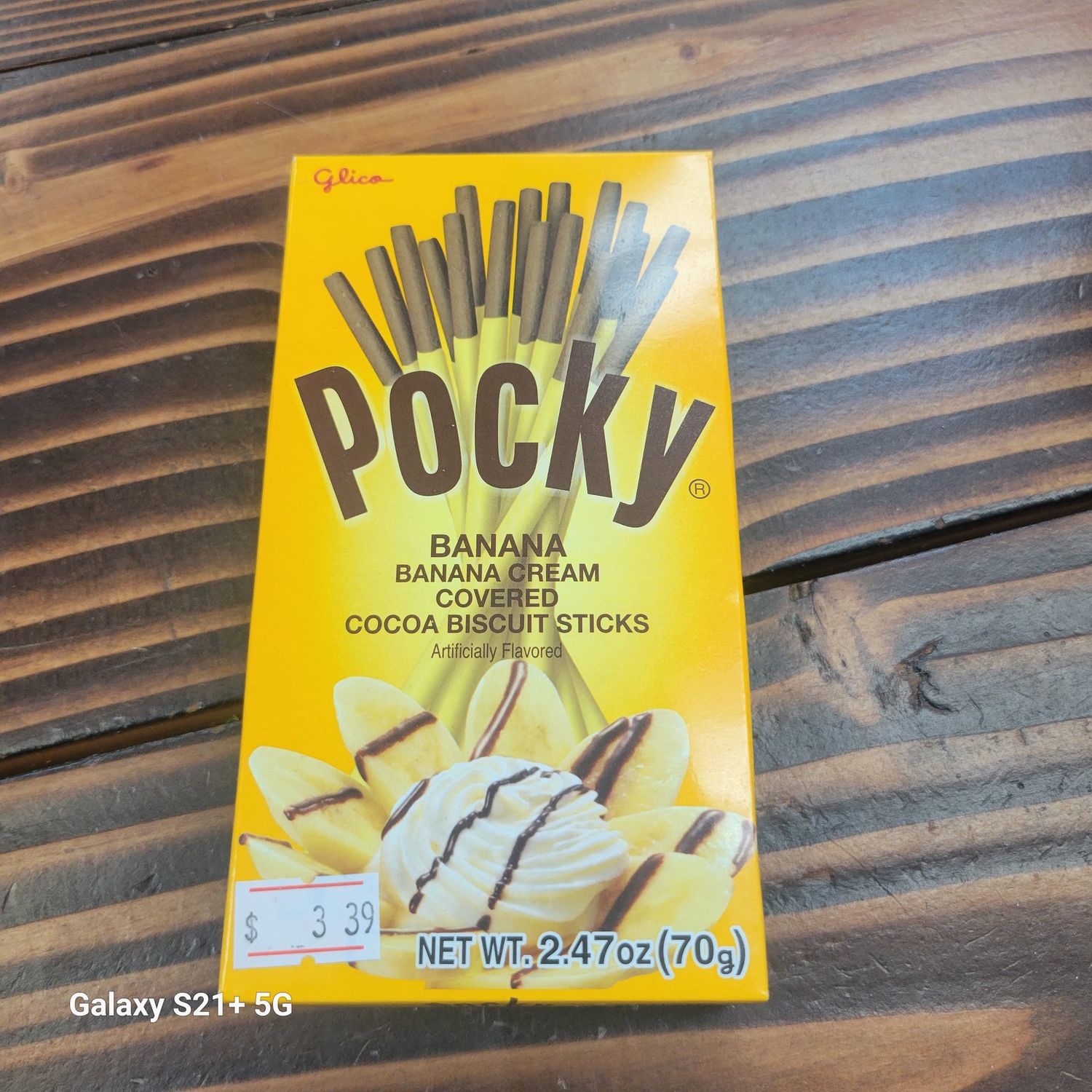 Pocky Banana Cream Covered