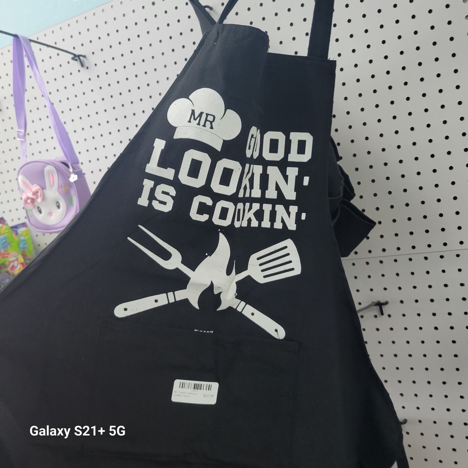 Mr. Good Looking is Cookin&#39; Apron