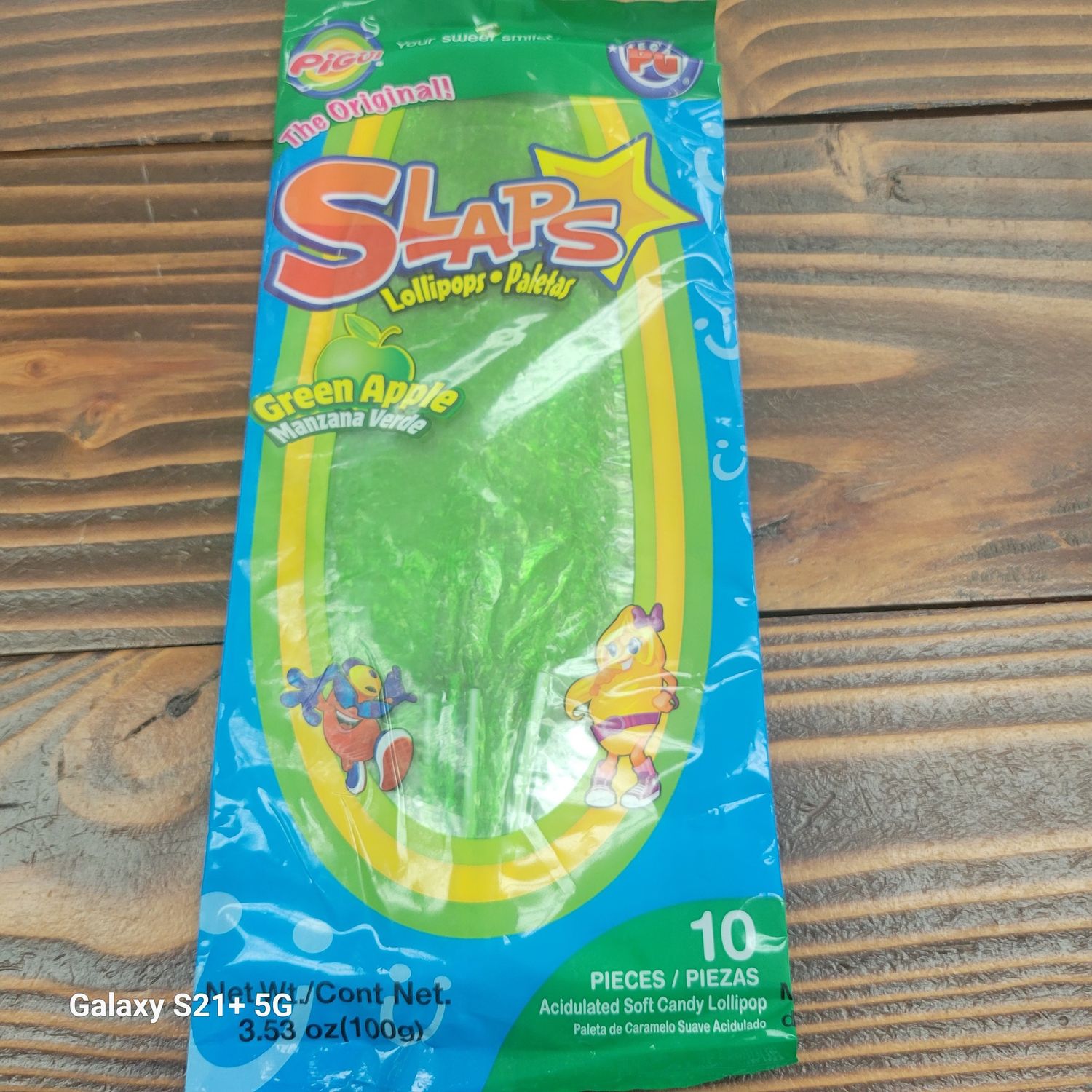 Slaps Green Apple Lollipop