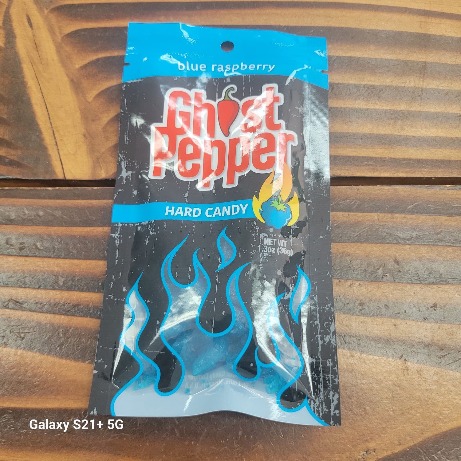 Flamethrower Ghost Pepper Candy Blueberry