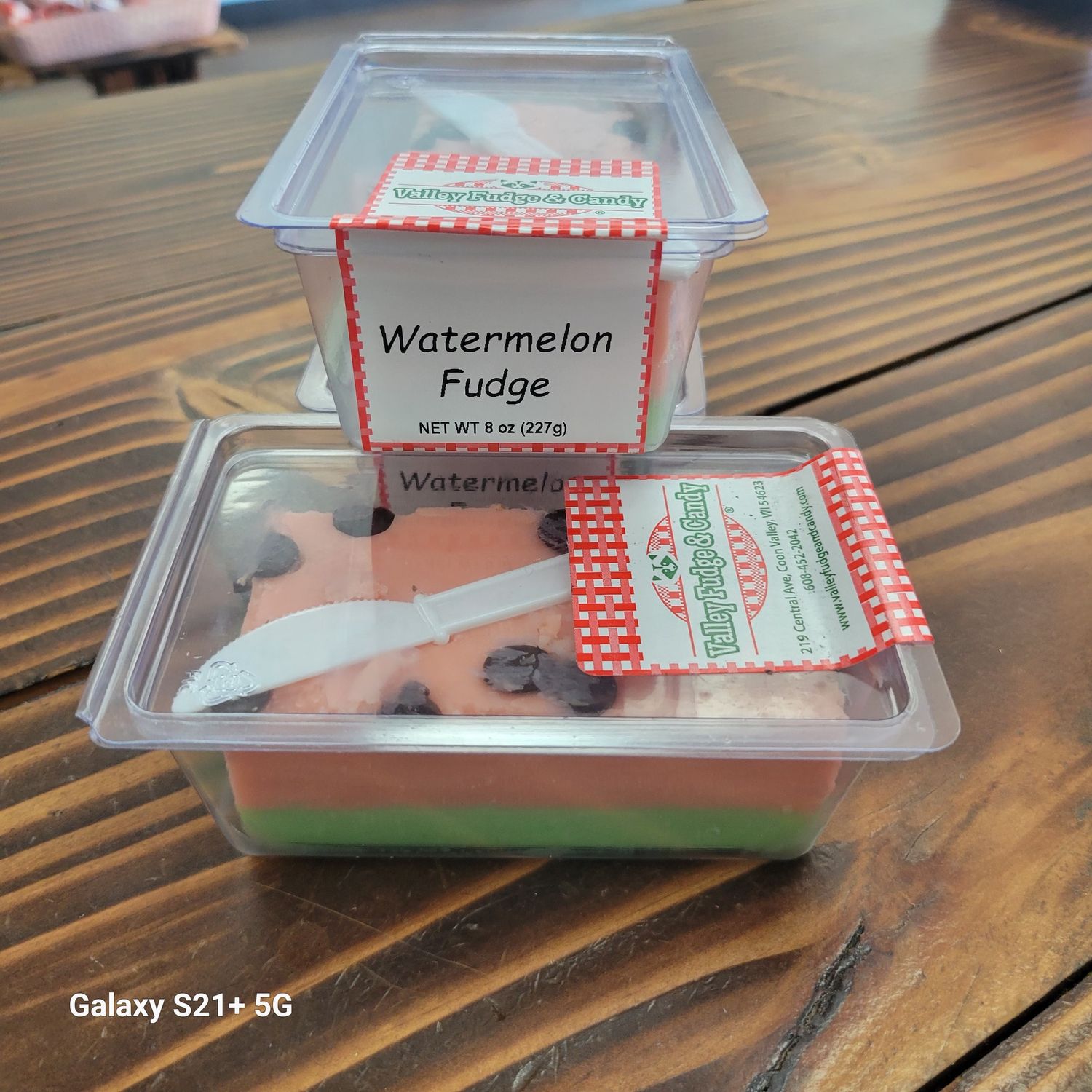 Watermelon Fudge Bar