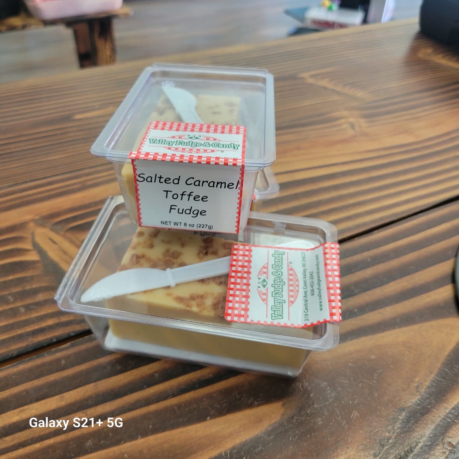 Salted Caramel Toffee Fudge Bar