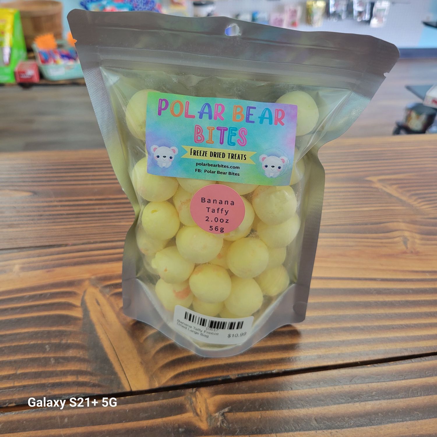 Banana Taffy Freeze Dried Large Bag