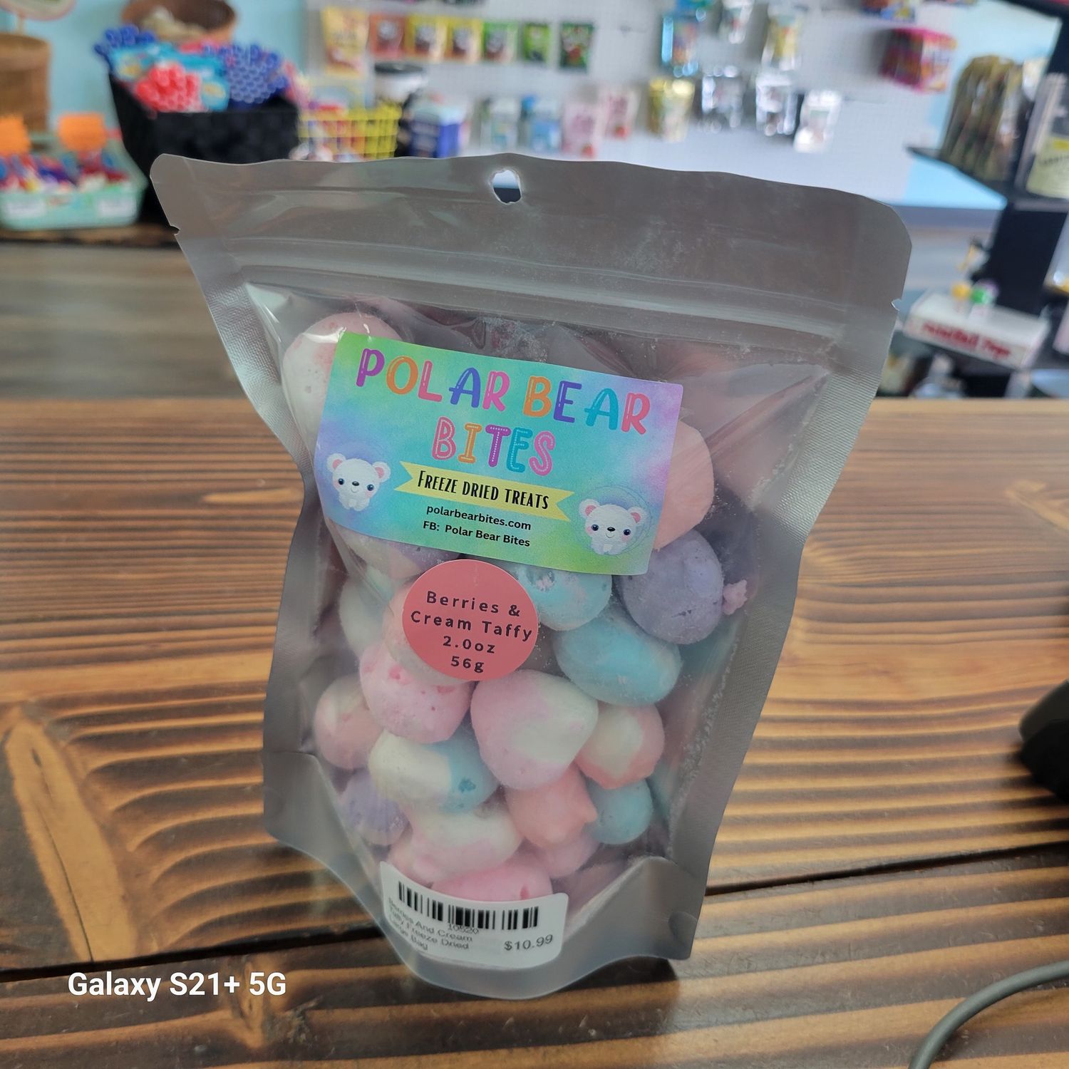 Berries And Cream Taffy Freeze Dried Large Bag