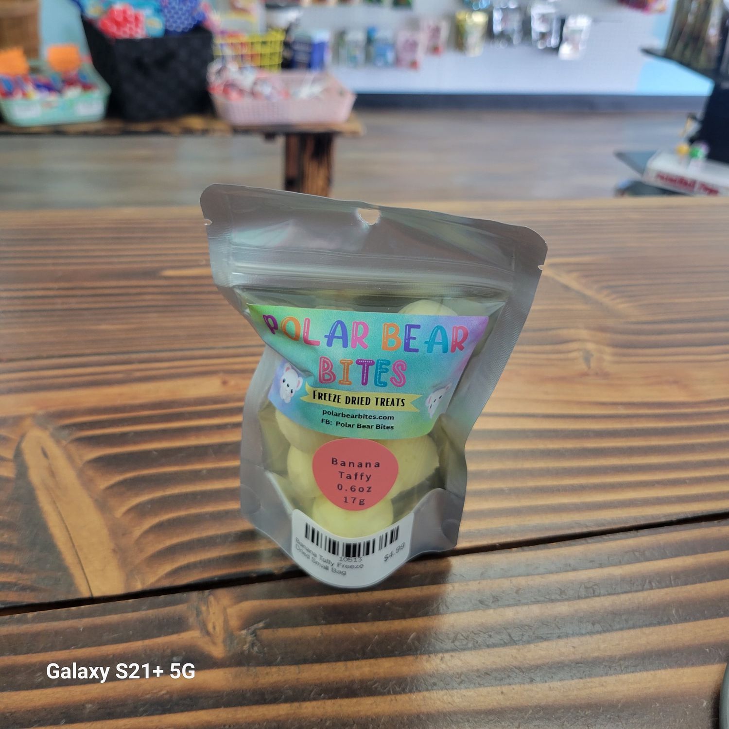 Banana Taffy Freeze Dried Small Bag