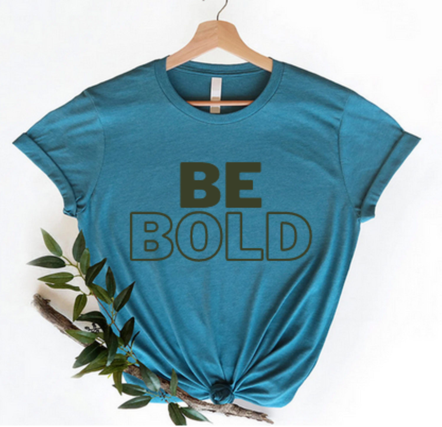 Blue T-shirts with unique text designs