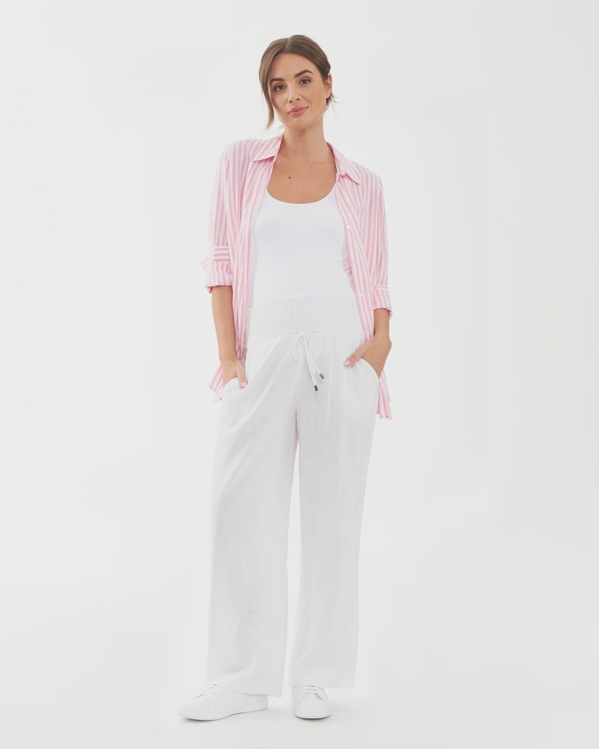Indi Wide Leg Linen Pant