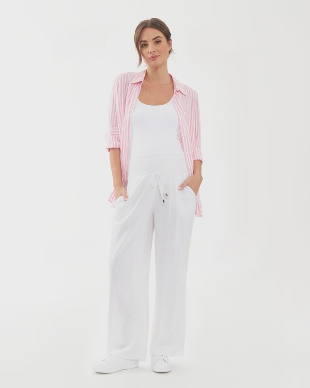 Indi Wide Leg Linen Pant