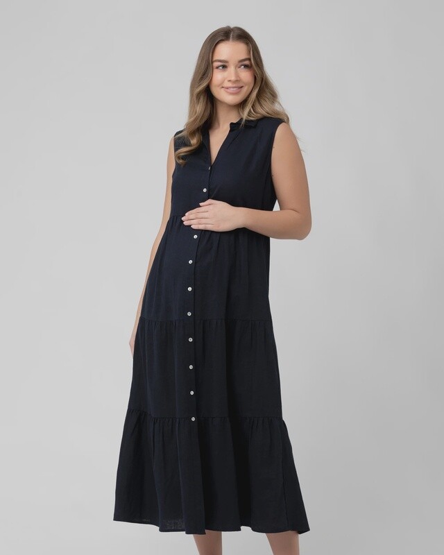 Tracey Tiered Linen Dress