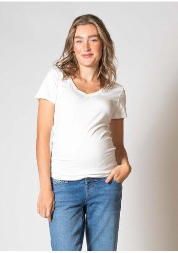 Shirt V-neck s.sl. Ecovero