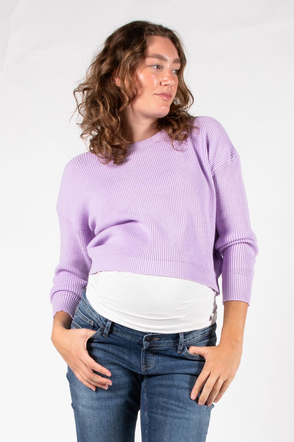 Knit Cropped Trui