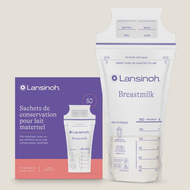 Moedermelkbewaarzakjes (50 zakjes)