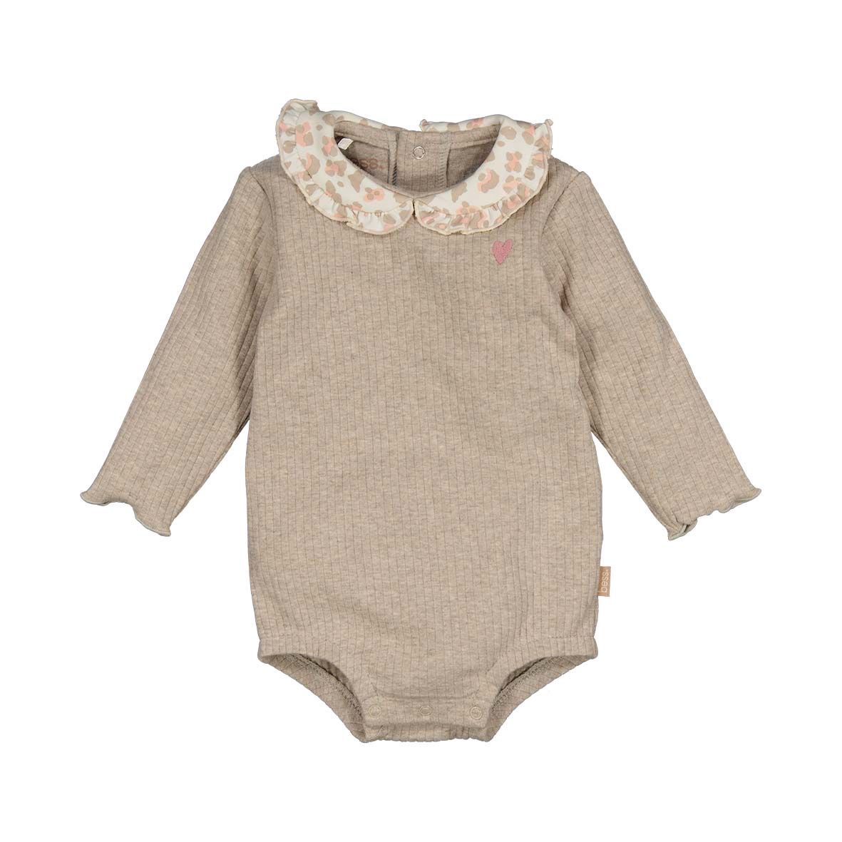 Romper w/Collar Rib