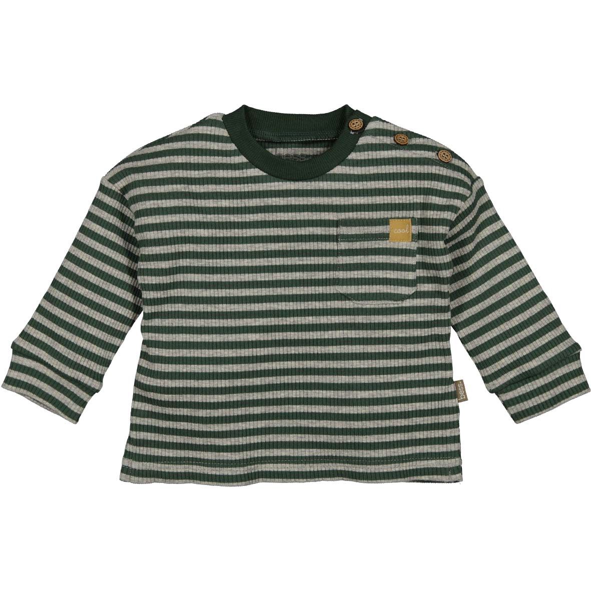 Shirt l.sl. Striped Green