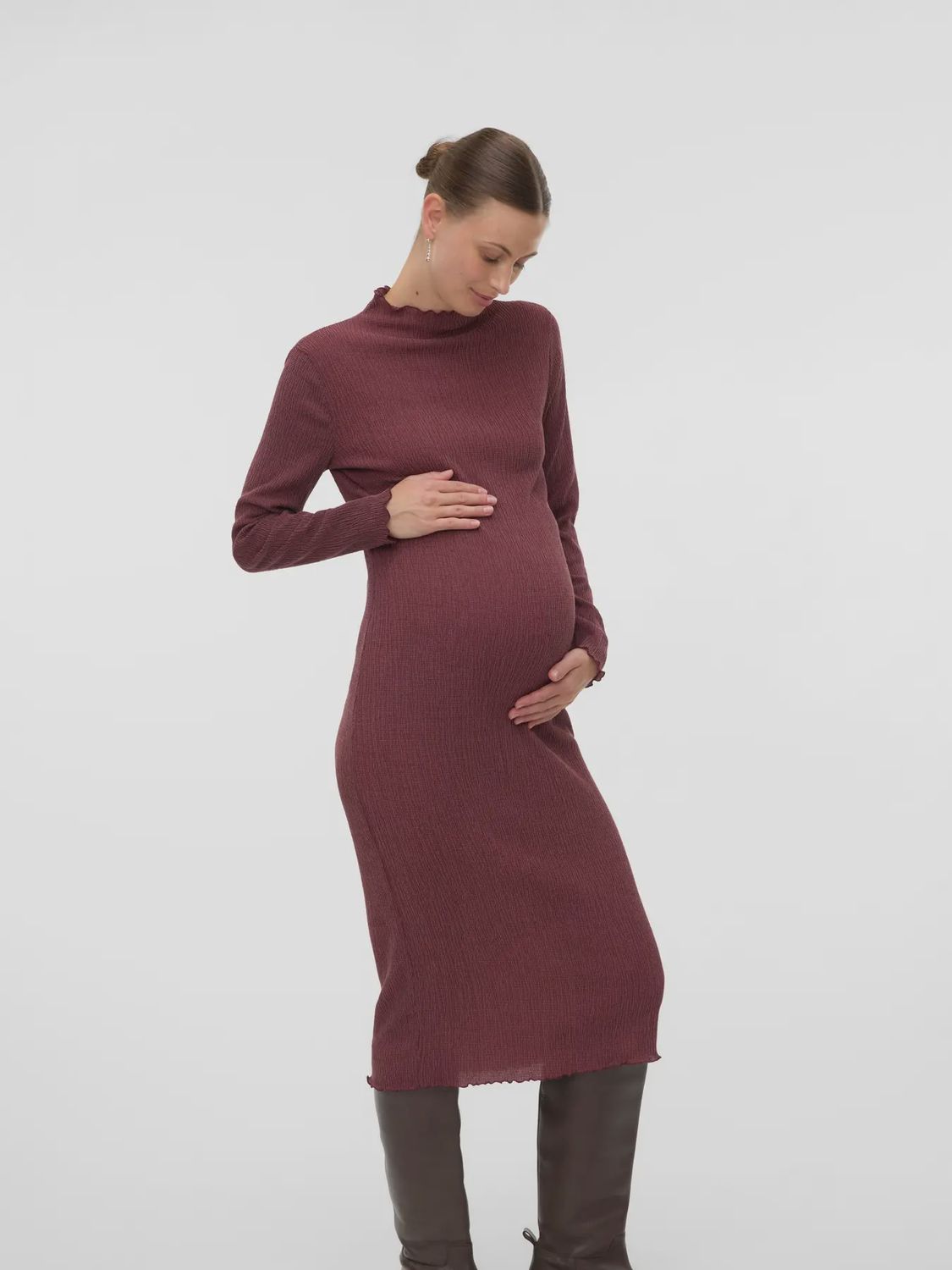 Fenia LS Mock Neck Dress