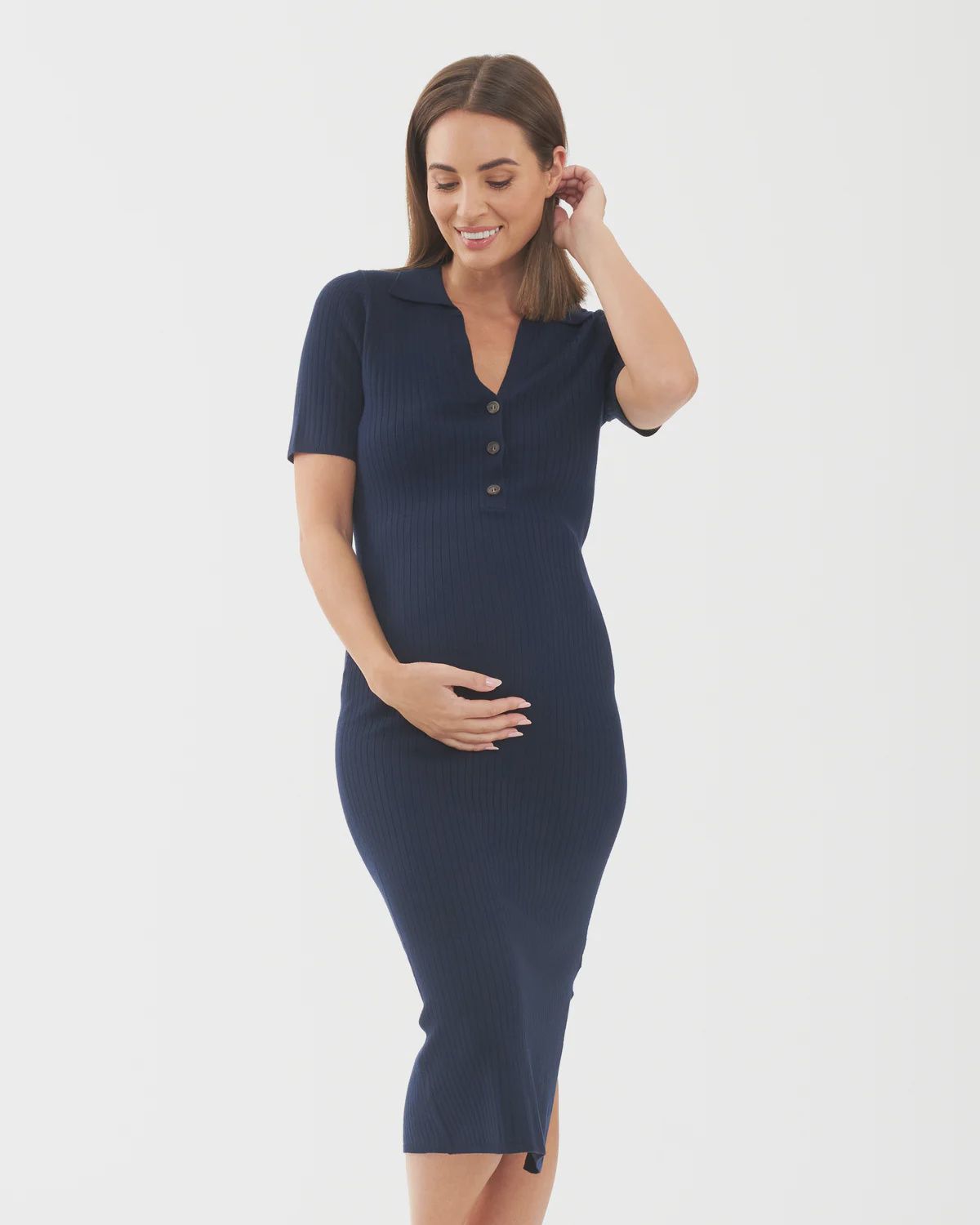 Maddy Knit Polo Jurk