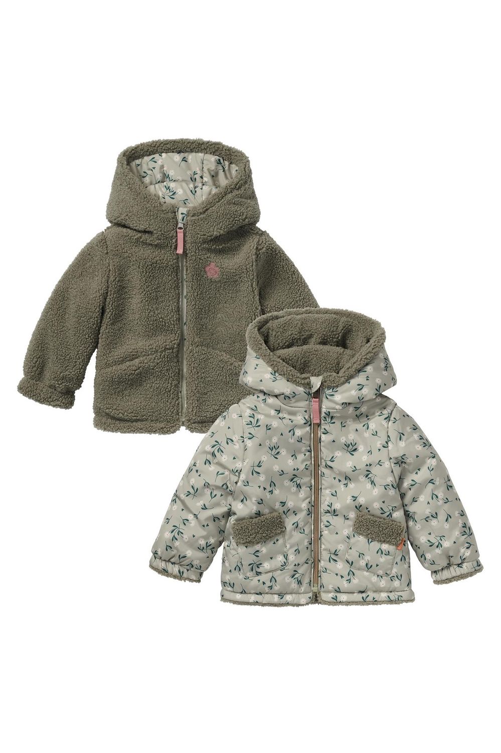 Girls Reversible Jacket Fleury Allover print