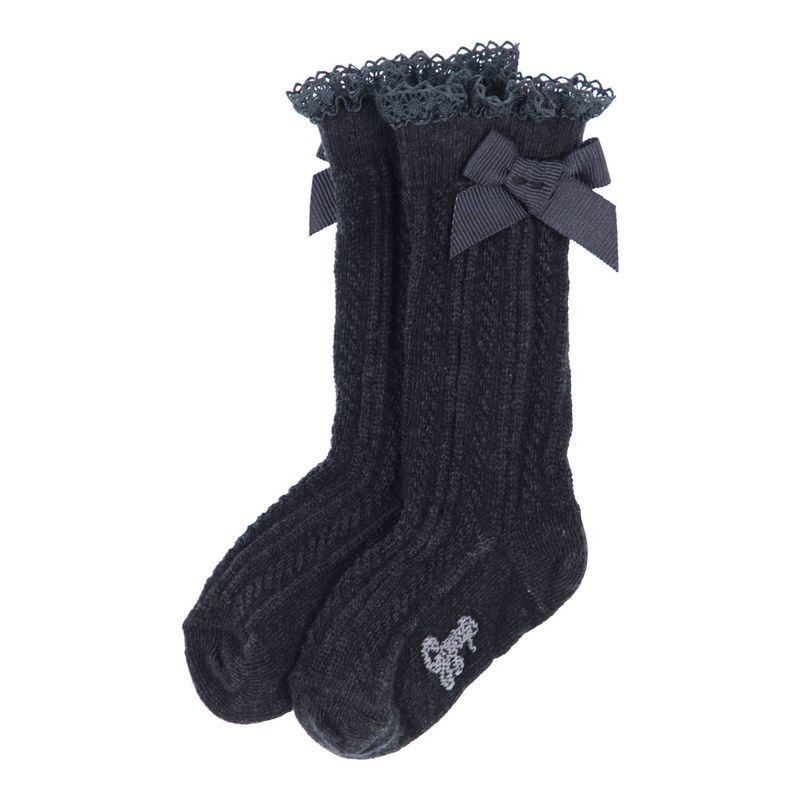 Knee socks Zwart