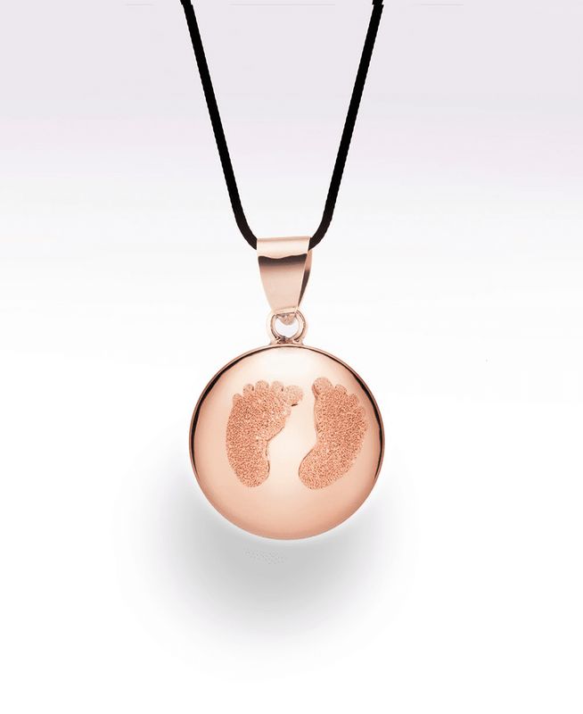 Maternity Bola 'Baby Feet' Pink Gold