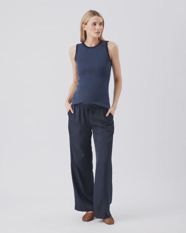 Tamara Satin Pull-on Pant