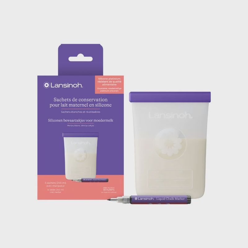 Siliconen Moedermelkbewaarzakjes