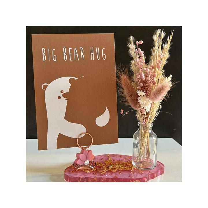 Wenskaart "Big bear hug"