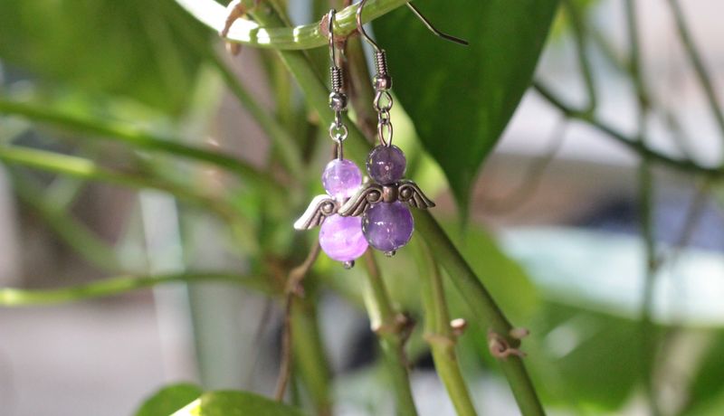 Aretes de ángel acero