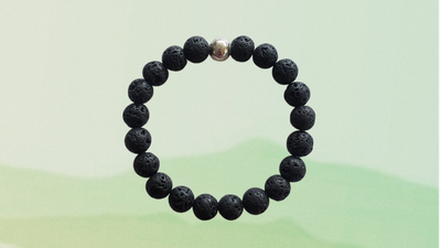 Pulseras de piedra volcánica