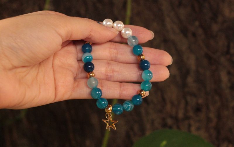 Pulsera Ágata Azul